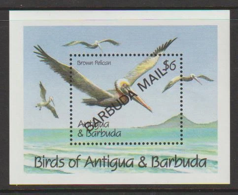 ANTIGUA & BARBUDA BIRD STAMPS 1981 OVPTD BARBUDA MAIL MNH - BIRDL968 - Image 1 of 1