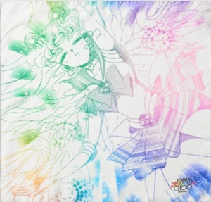 SAILOR MOON x JIMMY CHOO Super Sailor Moon Foulard Manga Silk Scarf Colored - Picture 1 of 3