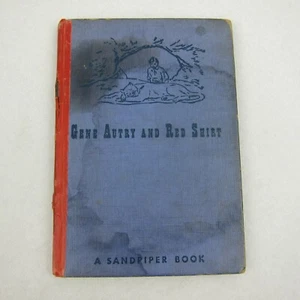 Vintage 1951 Gene Autry and Red Shirt Hardcover Children's Book Cowboy Western - Picture 1 of 12