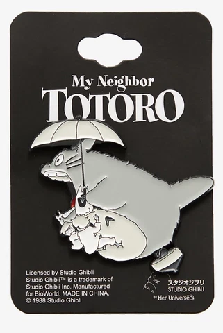 Her Universe Studio Ghibli My Neighbor Totoro Flying Totoro Umbrella Enamel Pin Cover
