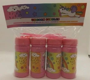 4 x Seifenblasen Bubbles Einhorn Mitgebsel Kindergeburtstag - Bild 1 von 2
