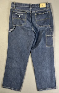 Vintage US Polo Assn. Carpenter Jeans Herren 38x30 gesticktes Logo Y2K Baggy Relaxed - Bild 1 von 12