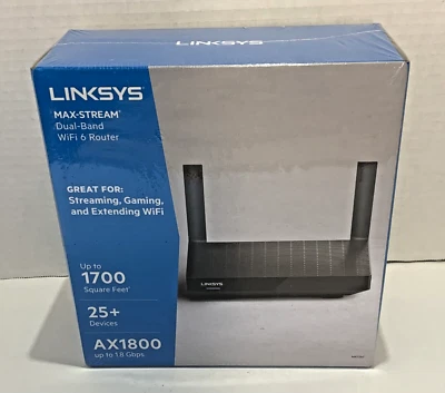 Linksys AX1800 Max-Stream Dual-Band WiFi 6 Router (MR7350) - Image 1 of 4
