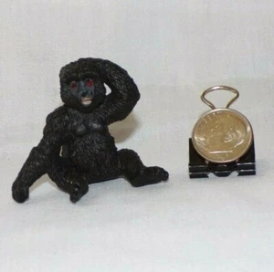 Miniature Dollhouse Safari Gorilla Baby Monkey Figurine Plastic Toy Animal 1.5" - Picture 1 of 3