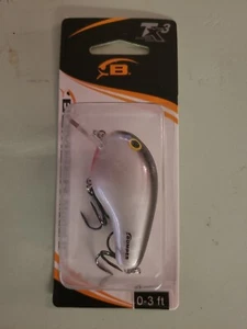 Bombardero descontinuado Balsa Modelo B Billete Cuadrado Crankbait Negro Perla Bajo Pesca - Imagen 1 de 5