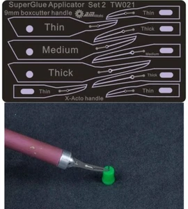 AM-Works Superglue Applicator TW021 Metal Etched Sheet Model Accessory - Picture 1 of 4