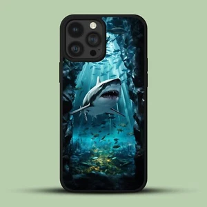 For iPhone 15 Samsung Galaxy S23 Crazy Phone Case looking water whale shark - Picture 1 of 200