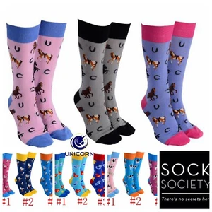 Sock Society Animal Novelty Cotton Men Women Gift Fancy Socks SIZE7-14 WILD_2 - Bild 1 von 9