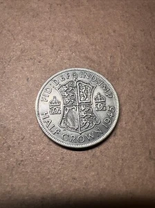 1945 Half Crown Nice Grade - Picture 1 of 2