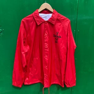 DOGTOWN SKATEBOARDS - LOGO CROSS WINDBREAKER GIACCA PULLMAN ROSSA - S M L - Foto 1 di 4