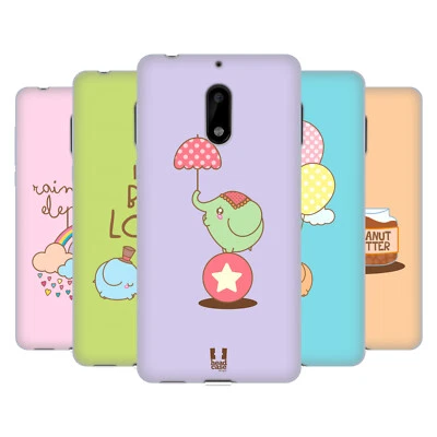 FUNDA HEAD CASE DESIGNS ELEFANTE KAWAII GEL SUAVE PARA TELÉFONOS NOKIA 1 Foto 1 de 4