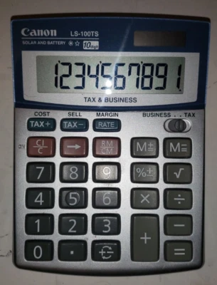 Canon, CNMLS100TS, LS100TS Desktop Calculator, 1 Each - Image 1 of 4