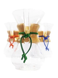 ¡CHEMEX Color Cuero Crudo para Cafetera con Cuello de Madera! Cuerda de cable de vidrio - Imagen 1 de 7
