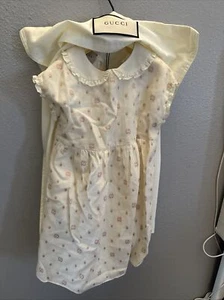 Gucci Childrens Dress Voile Gg Dots Fil Coupe - Picture 1 of 4