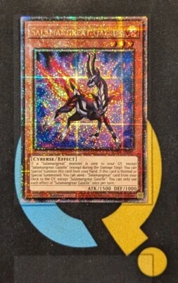 MP24-EN049 Salamangreat Gazelle Quarter Century Secret Rare YuGiOh  - Image 1 of 3