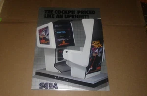 STAR TREK COCKPIT-Sega VINTAGE UNCREASED ORIGINAL SALES AD FLYER-L@@K! - Picture 1 of 2