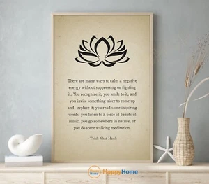 Thich Nhat Hanh Quote Wall Art Walking Meditation Motivational Quote Prints-PC19 - Picture 1 of 16