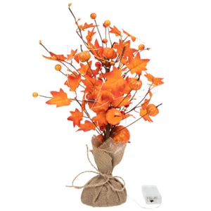 Maple Leaf Landscape Light Luminous Thanksgiving Tree Lighted Bonsai - Picture 1 of 14