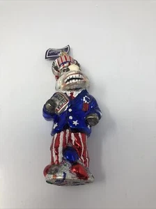 Slavic Treasures Ornament CAMPAIGNING DONKEY Glass Political Party USA PATO85001 - Picture 1 of 9