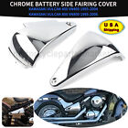 Chrome Battery Side Covers Fit For Kawasaki Vulcan VN800 VN800A VN800B Classic