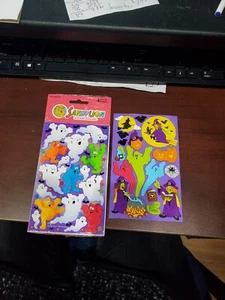 5 Sandylion stickers 4 NIP ghosts goblins 1 sheet ghosts witches bats Halloween - Picture 1 of 4