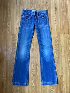 GIRLS Jean’s OLD NAVY straight leg jeans blue size 10 children’s kids clean - Picture 1 of 2