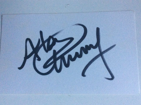 Alan Kennedy  HAND SIGNED 6x4 White Card Liverpool AFTAL Dealer COA Cover