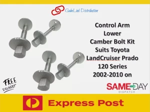 4 Control Arm Lower Camber Bolt Kit Front For Toyota Prado 120 Series KDJ120 02- - Picture 1 of 3