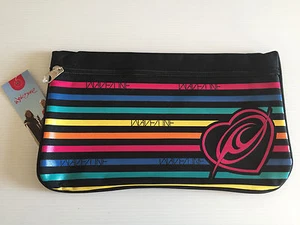 BNWT Girls Wavezone Brand Medium Black Stripe Polyester Pencil Case 18cm x 32cm - Picture 1 of 1