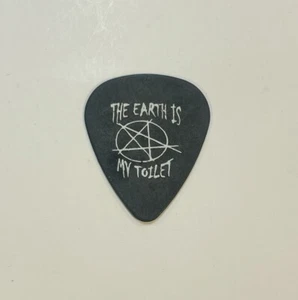 WHITE ROB ZOMBIE Mike Riggs The Earth is My Toilet Concert Tour Guitar Pick  - Picture 1 of 2