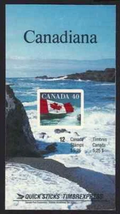 Canada - Complete Booklet - BK127a - Distant Cliffs at Right - No Tag Left Edge - Picture 1 of 1