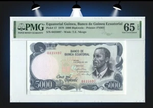 5000 Ekuele GUINÉE ÉQUATORIALE 1979 P.17 - Imagen 1 de 2