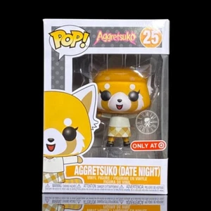 Funko Pop + Protector! Sanrio #25 Aggretsuko (Date Night) Target *Mint* - Picture 1 of 12
