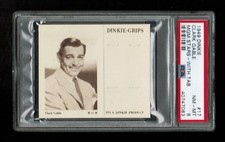 PSA 8 CLARK GABLE 1949 Dinkie Card #17 COMPLETE WITH TAB