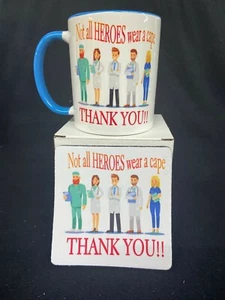 FIRST RESPONDERS  Thank You CUTE 11oz Coffee Mug nurses and doctors gift set - Picture 1 of 4