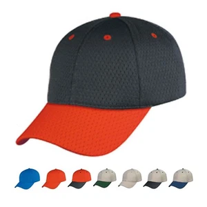 Bullet Hole Mesh 6 Panel Low Crown Air Vent Fabric Baseball Hats Caps - Picture 1 of 5