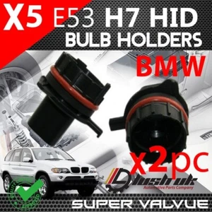 2x H7 BMW X5 E53 1999 - 2003 HID Kit de conversión de xenón Adaptadores/soportes de bombilla H25 - Imagen 1 de 1