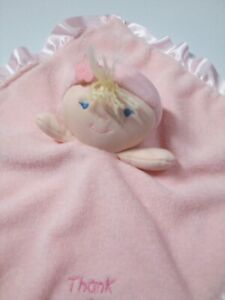 Kids Preferred Lovie Baby Security Blanket Plush Doll Girl Pink Satin Edge