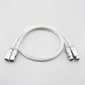 Par 99.998% Plata Pura XLR Cable Equilibrado Alta Fidelidad Cable Amplificador CD Cable - Imagen 1 de 11