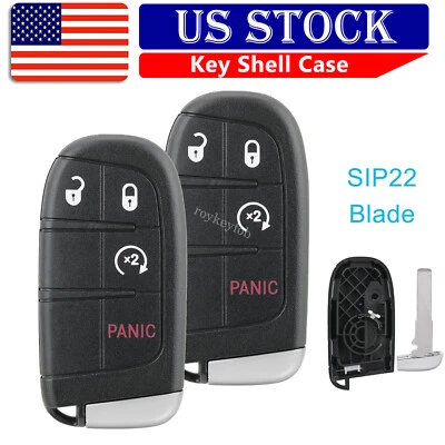 2 сменных брелока для дистанционного управления Fiat 500 2015 2016 2017 корпус SIP22 лезвие - Изображение 1 из 4