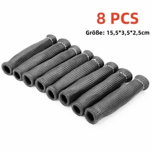 8 Pcs Hochleistung Schutz Zündkerze Ärmel Zündkerzenstecker Hitzeschutz Schlauch - Bild 1 von 6