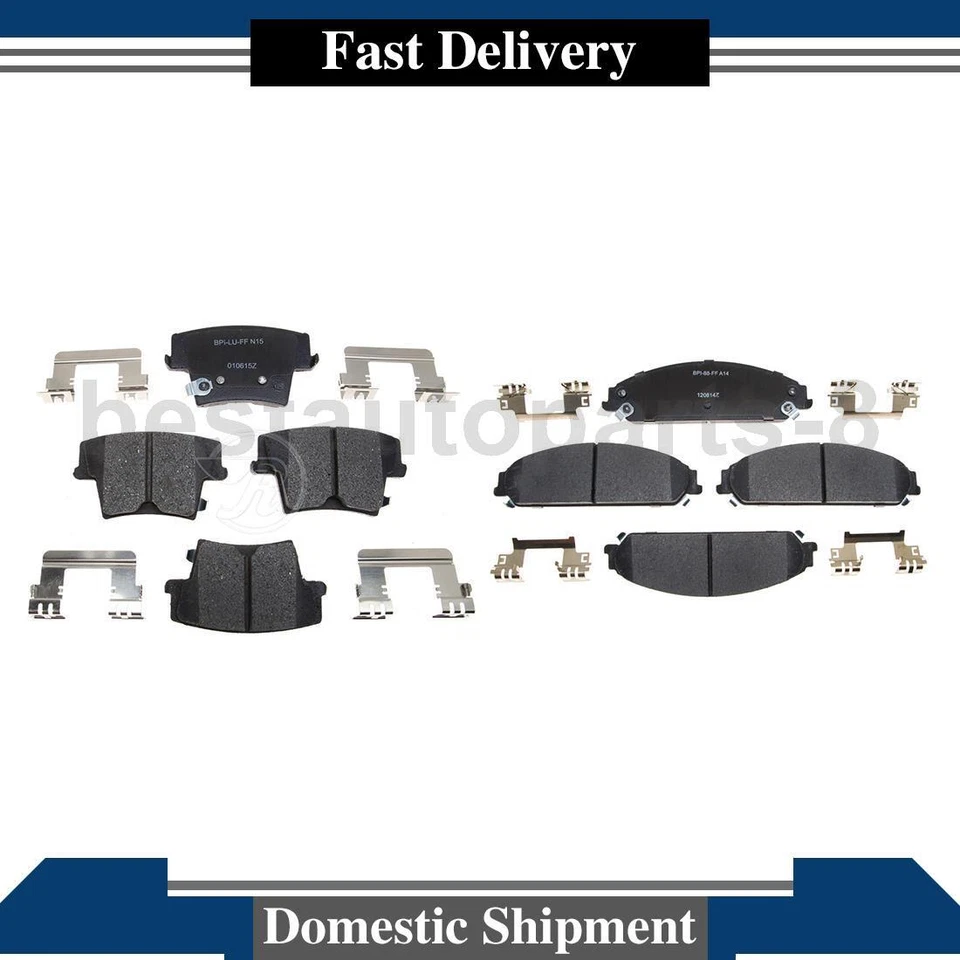 Juego de pastillas de freno delanteras traseras para Dodge Charger 2006 2007 2008 2009 2010 2011 2012 Foto 1 de 4