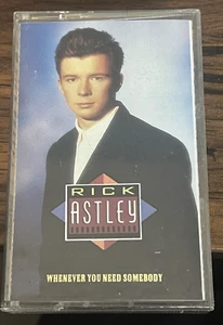 1987 Rick Astley Whenever You Need Somebody Cassette Tape Vintage Music - Picture 1 of 4