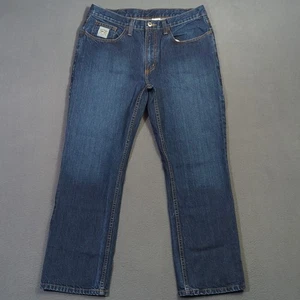 Cinch Jeans Uomo 36x30 Blu Western Denim Etichetta Argento Slim Dritto Cowboy - Foto 1 di 10