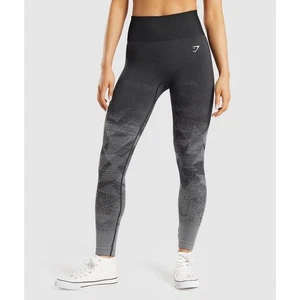Gymshark Adapt Ombre Leggings Sin Costuras Mujer M Negro Gris tiro alto Elástico - Imagen 1 de 14
