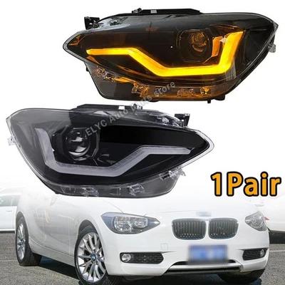For BMW 1 Series F20 118i 2012-2015 LH&RH LED Headlight Assembly - Image 1 of 4