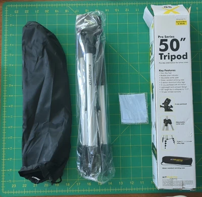 50" Tripod For Camera/Camcorders Canon Sony Nikon DSLR Cameras w Carry Bag - Image 1 of 4