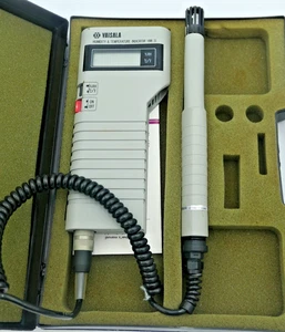 TESTED VAISALA HMI 31 HUMIDITY & TEMPERATURE INDICATOR W/ PROBE MP31UT IN CASE - Picture 1 of 11