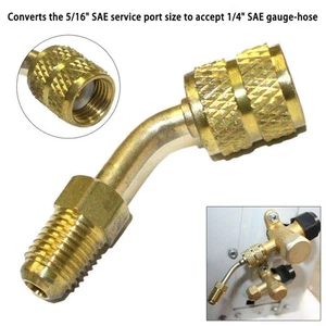 Adattatore Aspirazione Converte 1* Utensile Split 5/16\" Climatizzatore AC Mini - Foto 1 di 8
