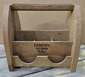 Vintage Esquire Footman DeLuxe Holz Aufbewahrung Caddy Organizer Waschküche Wohnkultur - Bild 1 von 8